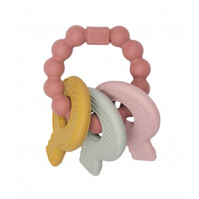 Little Dutch kousátko silikonové klíče - Růžové