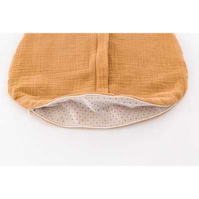 Träumeland letní spací pytel Liebmich Musselin - Braun, 90 cm - obrázek