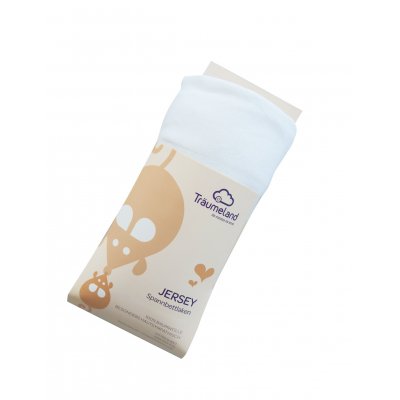 Träumeland prostěradlo jersey 100 x 100 cm - Weiss