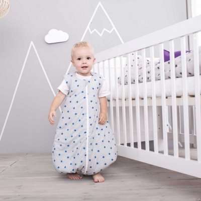 Träumeland spací pytel "to Go" - Sternentraum blau, 104 cm - obrázek