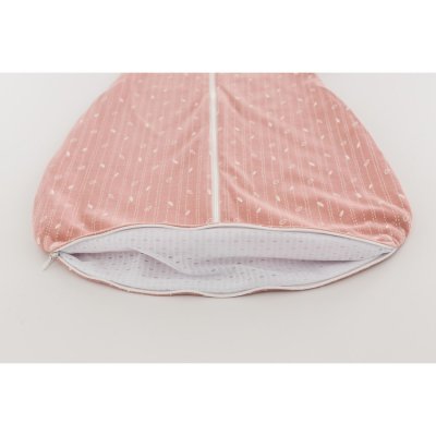 Träumeland spací pytel Gots Liebmich - Blätter rosa, 60 cm - obrázek