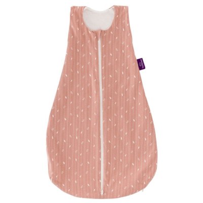 Träumeland spací pytel Gots Liebmich - Blätter rosa, 70 cm