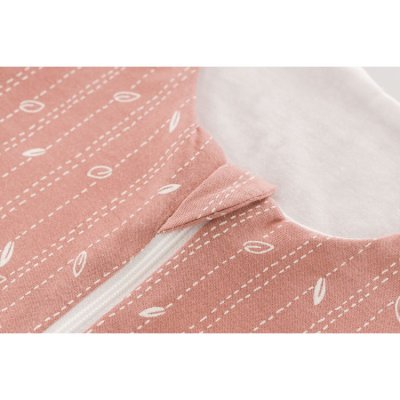 Träumeland spací pytel Gots Liebmich - Blätter rosa, 90 cm - obrázek