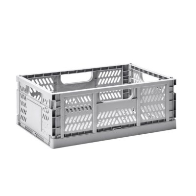 3 Sprouts skládací přepravka Large - Light Gray