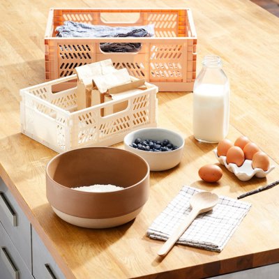 3 Sprouts skládací přepravka Large - Clay - obrázek