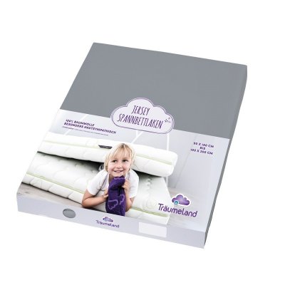 Träumeland prostěradlo do junior postele bavlna 90 x 200 cm - Anthrazit