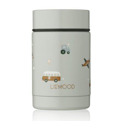 Liewood Nadja termoska na jídlo - Vehicles/dove blue mix