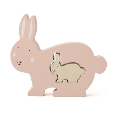 Trixie dřevěné baby puzzle - Mrs. Rabbit