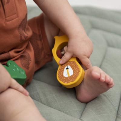 Trixie dřevěné chrastítko - Mr. Lion - obrázek