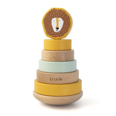 Trixie dřevěné navlékací kroužky - Mr. Lion