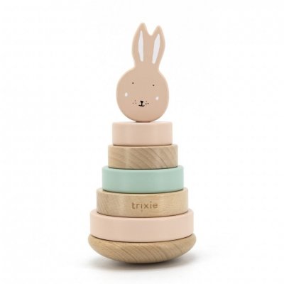 Trixie dřevěné navlékací kroužky - Mrs. Rabbit