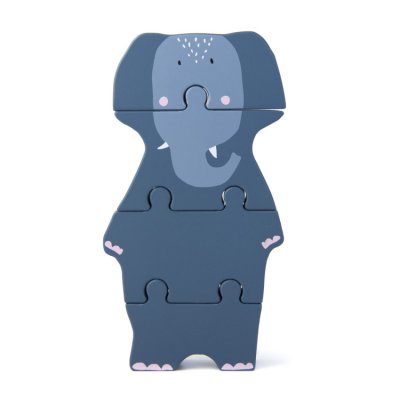 Trixie dřevěné zvířecí tělo puzzle - Mrs. Elephant