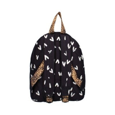 Kidzroom dětský batůžek Lucky Me - Black/Hearts - obrázek