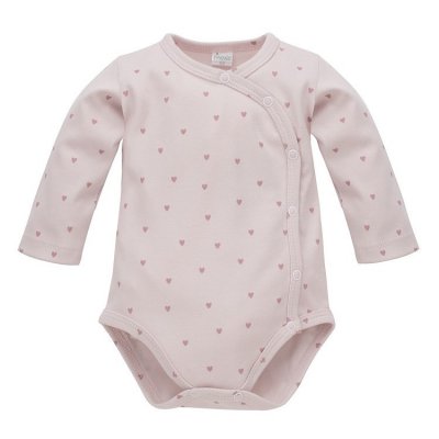 Pinokio Hello Zavinovací body s dlouhým rukávem - Pink, vel. 68