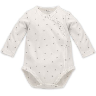 Pinokio Hello Zavinovací body s dlouhým rukávem - Ecru, vel. 68