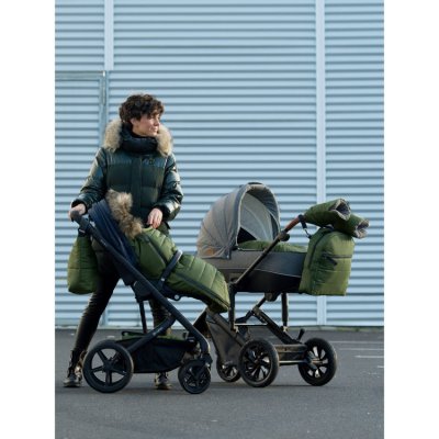 Pinkie zimní fusak s kožíškem - Green - obrázek