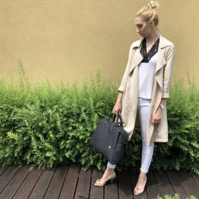 Pinkie kabela na kočárek Comb M - Black - obrázek