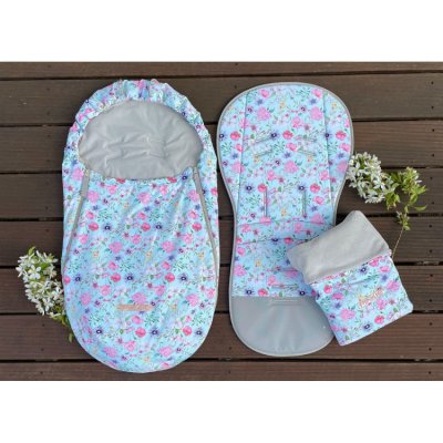 Pinkie lehký fusak Spring Flower - Blue - obrázek