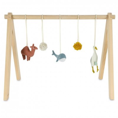 Trixie dřevěná hrací hrazdička - Camel, Heron, Whale