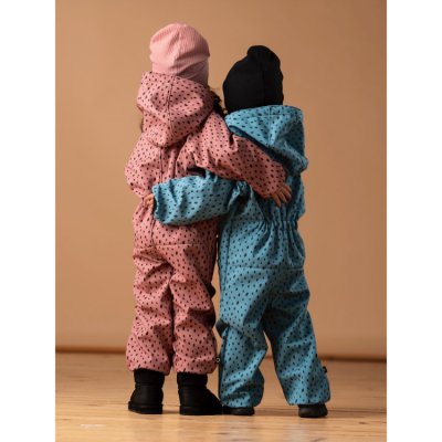 Pinkie softshellová kombinéza - Dots Pink, vel. 86/92 - obrázek