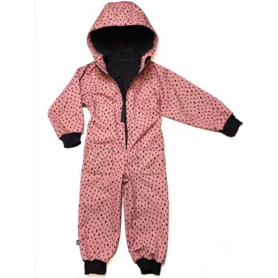 Pinkie softshellová kombinéza - Dots Pink, vel. 86/92