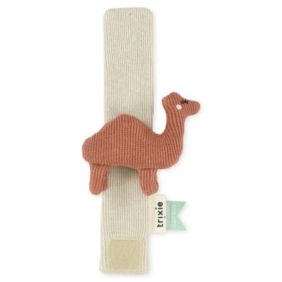 Trixie pletené chrastítko na zápěstí - Camel