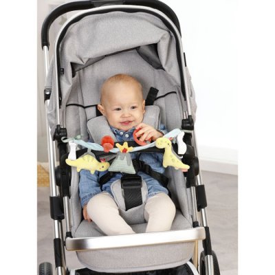 Baby Fehn Happy Dino řetěz na kočárek - obrázek
