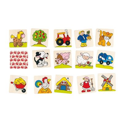 Goki dřevěné pexeso Farma
