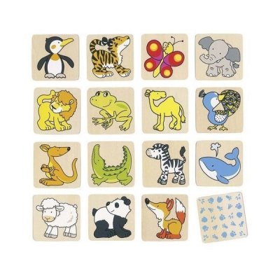 Goki dřevěné pexeso Zvířátka