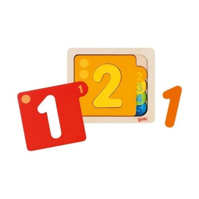 Goki vrstvené puzzle - Čísla
