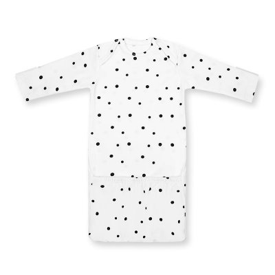 Sleepee body klokánek - první oblečení - Černé tečky, vel. 0 - 2 měsíce