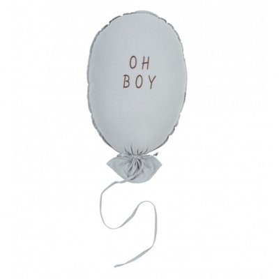 Malomi Kids polštářek Balónek - Light Grey/Vítej