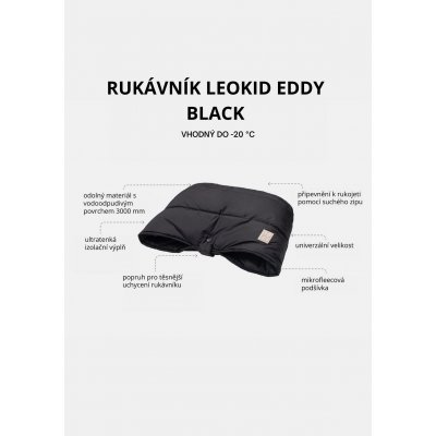 Leokid Rukávník Eddy - Black - obrázek