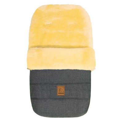 Eisbärchen fusak kožešinový - Šedý melír