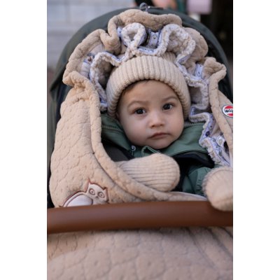 Lodger Rukavice Merino - Beige, vel. 0 - 12 měsíců - obrázek