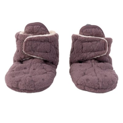 Lodger Slipper Folklore Fleece Mauve - 0 - 3 měsíce