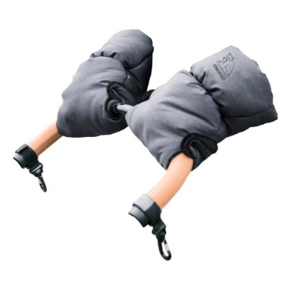 Eisbärchen rukavice na kočárek - Světle šedý melír