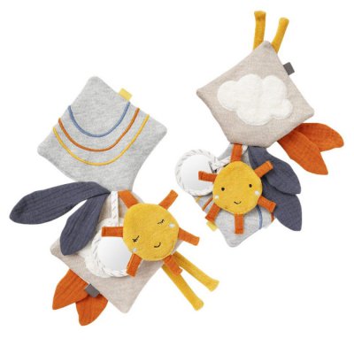 Baby Fehn měkká knížka oslík & medvídek FehnNatur 2.0