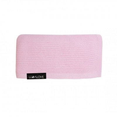 Lullalove lehká bambusová dečka 90 x 90 cm - Růžová