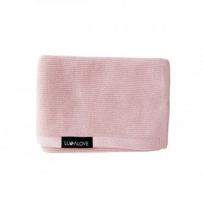 Lullalove lehká bambusová dečka 90 x 90 cm - Pudrová růž