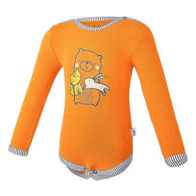 Little Angel body smyk Medvídek dlouhý rukáv Outlast® - Medová, vel. 98