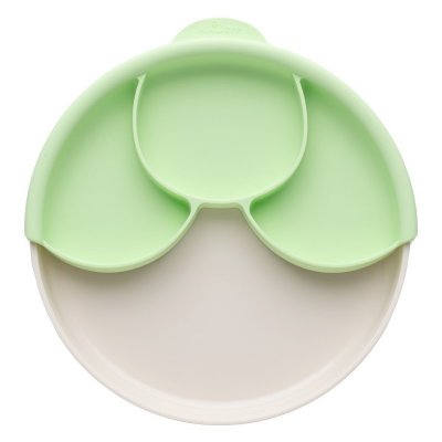 Miniware dělený talíř Healthy Meal - Vanilla/Key Lime