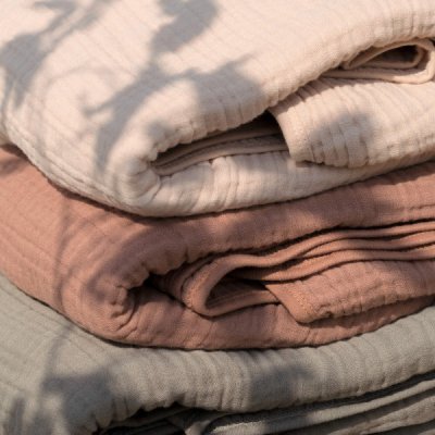 Baby Bello mušelínová dečka 120 x 120 cm - Desert Rose - obrázek