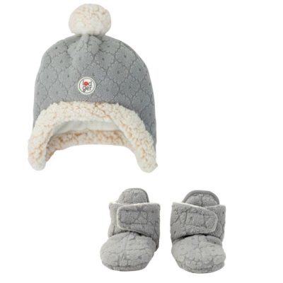 Lodger novorozenecký zimní set Folklore Fleece Drizzle - 0 - 3 měsíce