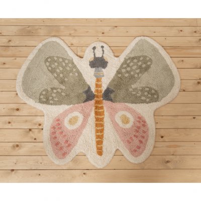 Little Dutch koberec Motýl - 94 x 110 cm - obrázek