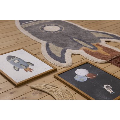 Little Dutch koberec Raketa - 80 x 130 cm - obrázek
