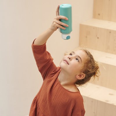 Little Dutch Láhev na pití se šroubovacím víčkem 300 ml - Květiny a motýli - obrázek