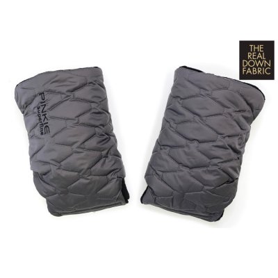 Pinkie péřové rukavice na kočárek Superfine - Dark grey
