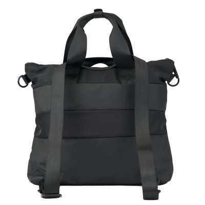BabaBing Tote přebalovací taška/batoh (100% recyklovaný materiál) - Black - obrázek