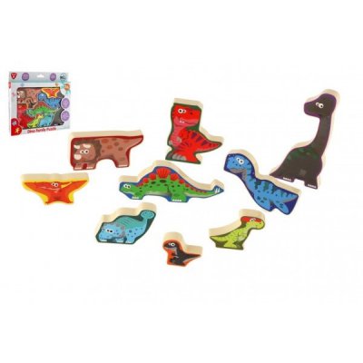 Teddies desková vkládačka/puzzle - Dinosauři